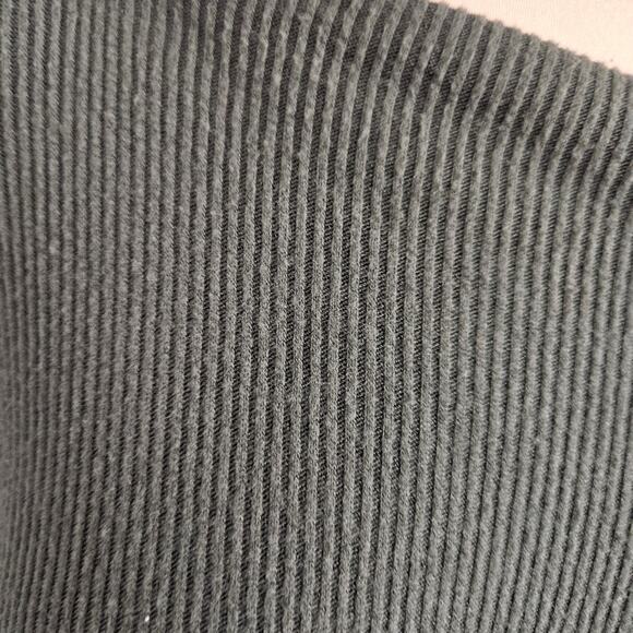 Velvet by Graham & Spencer Olive Green Ribbed Knit Sweater Medium Dolman Casual - Picture 6 of 12